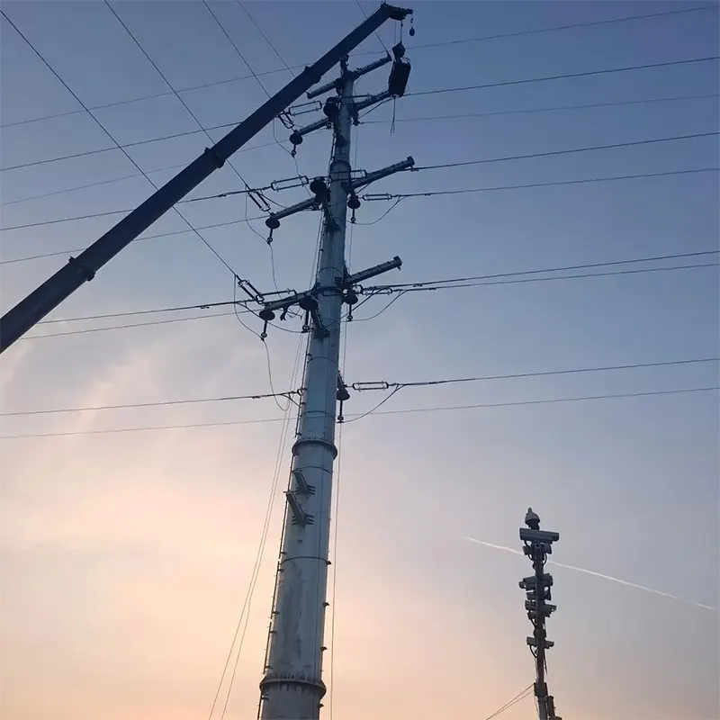 220kV-os erőátviteli csőtorony