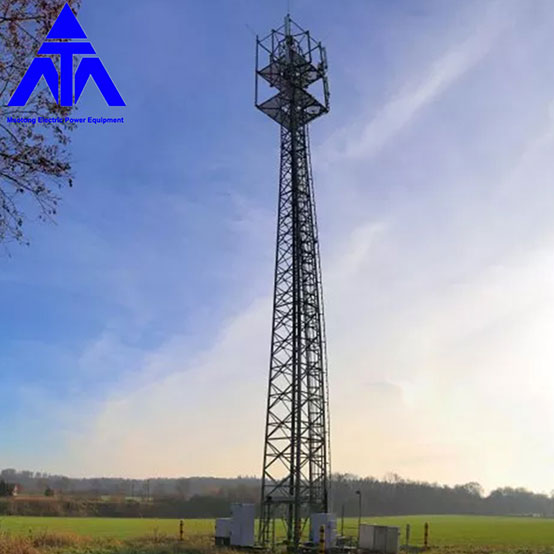 Power Microwave 50km Internet Telecommunication Tower